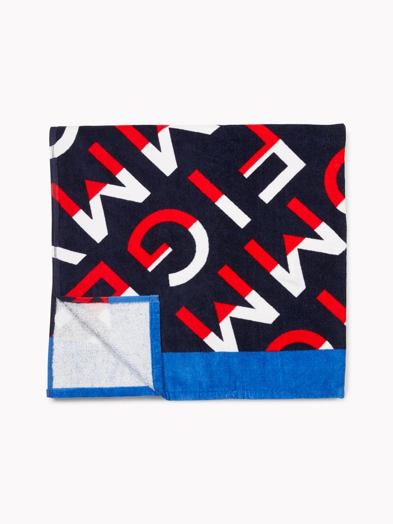 Férfi Tommy Hilfiger Hilfiger Diagonal Beach Towel Úszóruhák Színes | HU 883FDN